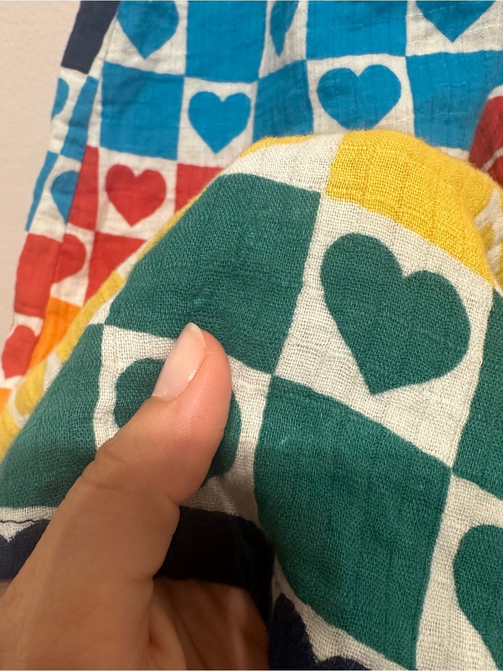 Lucy & Yak Faye Heart to Heart Rainbow Print Midi Dress 4 - Picture 11 of 14